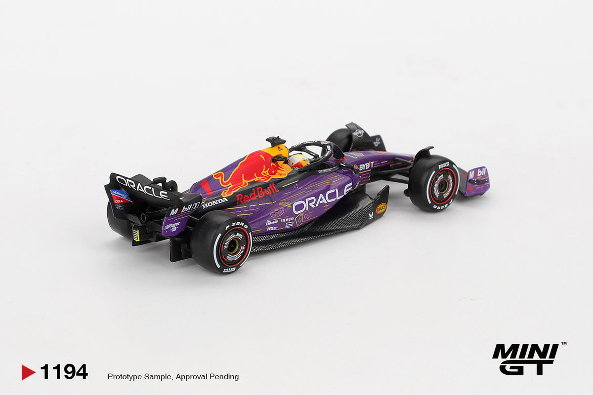 PRÉCOMMANDE 30.09.26 Oracle Red Bull Racing RB19 n°1 Max Verstappen F1 2023 Vainqueur du GP de Las Vegas 2023 MGT01194