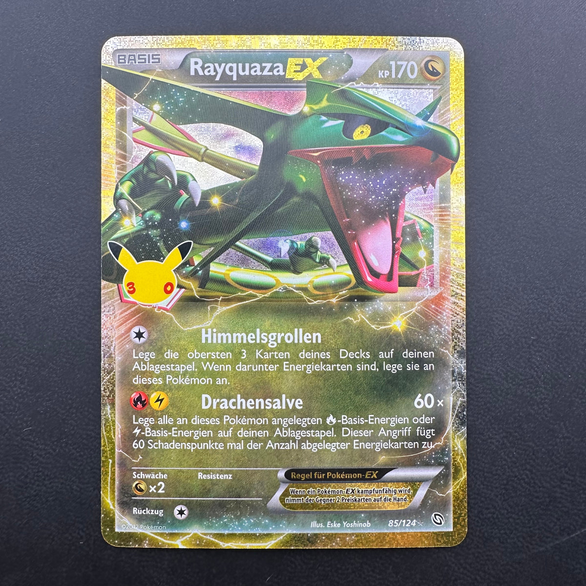 Rayquaza EX 30C DRX 85/124 NM