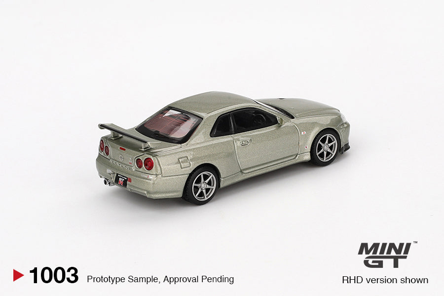 (Preorder) Nissan Skyline GT-R (R34) V-Spec II Nür Millenium Jade MGT01003 (Blister)