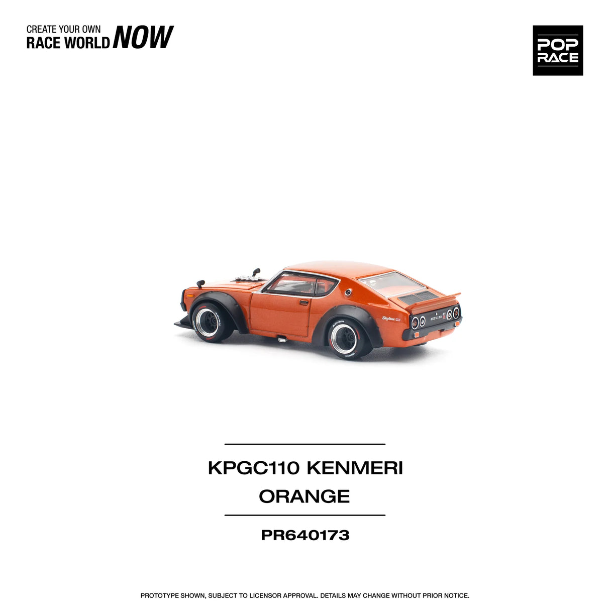 Nissan Skyline GT-R Drift Kenmeri Orange