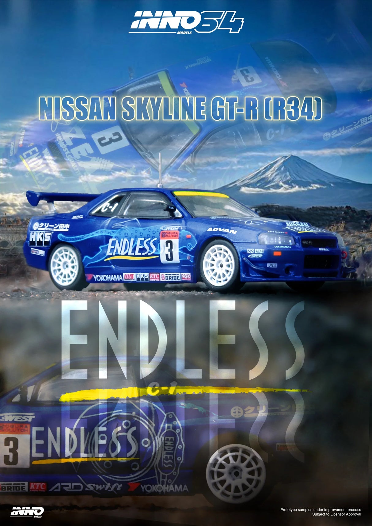 Nissan Skyline GT-R R34 #3 "ENDLESS ADVAN" Super Taikyu Series 2002 Winner
