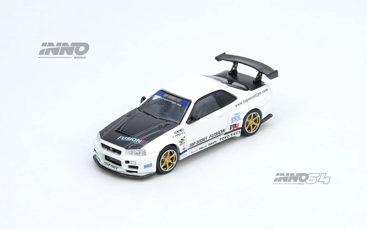(Preorder Q1 2026) Nissan Skyline GT-R (R34) Top Secret White