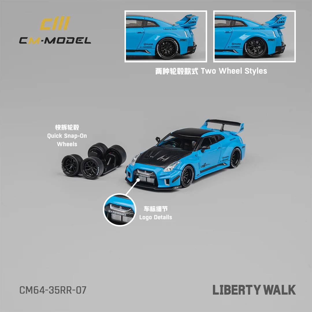 LB-Silhouette WORKS GT Nissan 35GT-RR Bleu