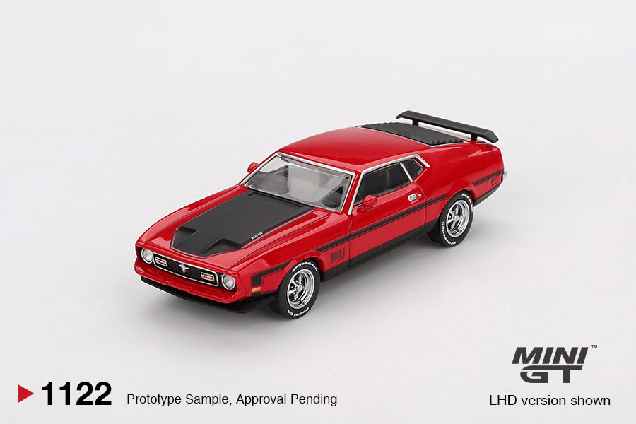 Ford Mustang Mach1 1971 Rouge Course MGT01122