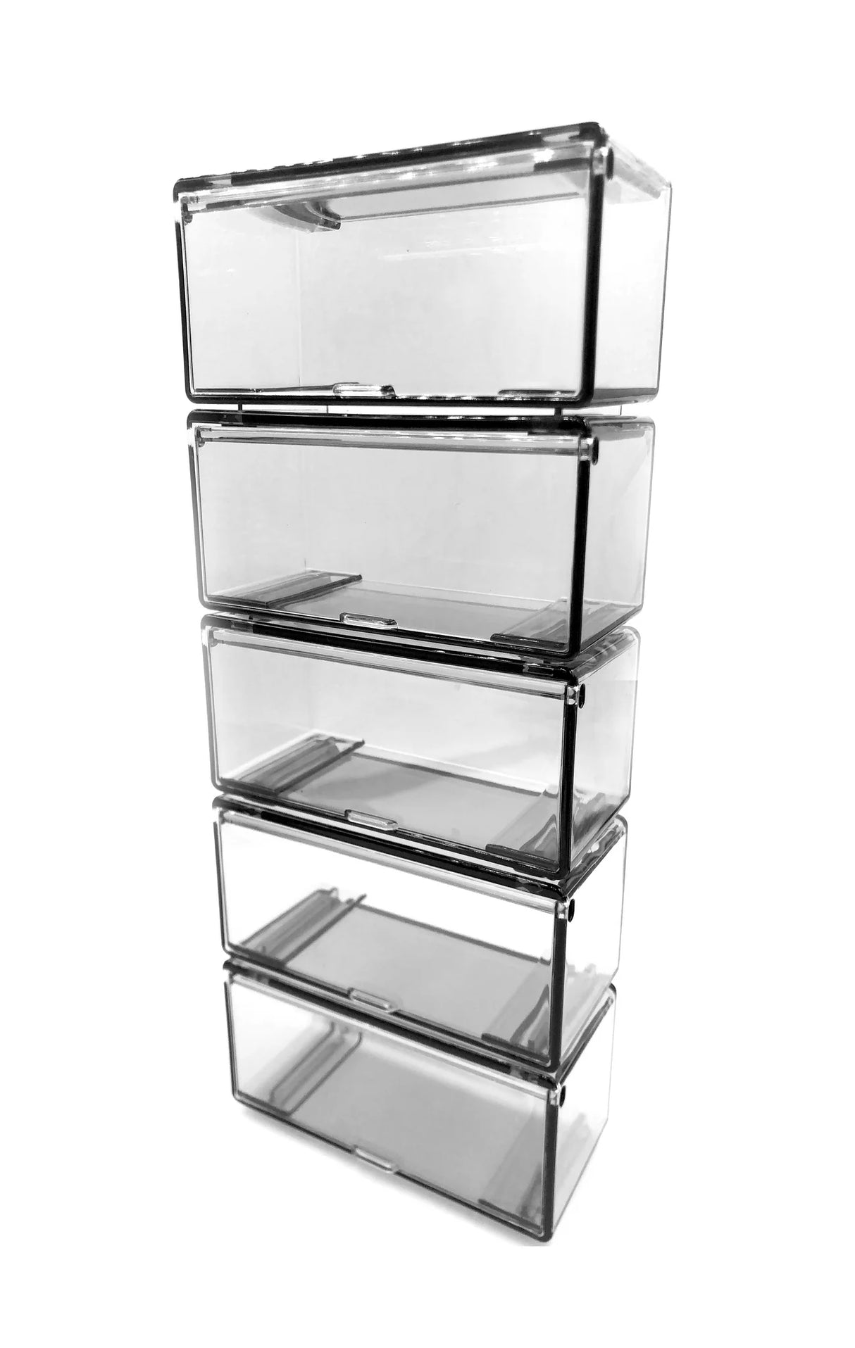 Set de 5 boîtes de rangement pour petites voitures 1:64 Smoke