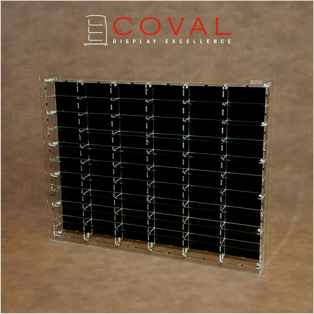 1:64 Vitrine 60x Cars Black Background