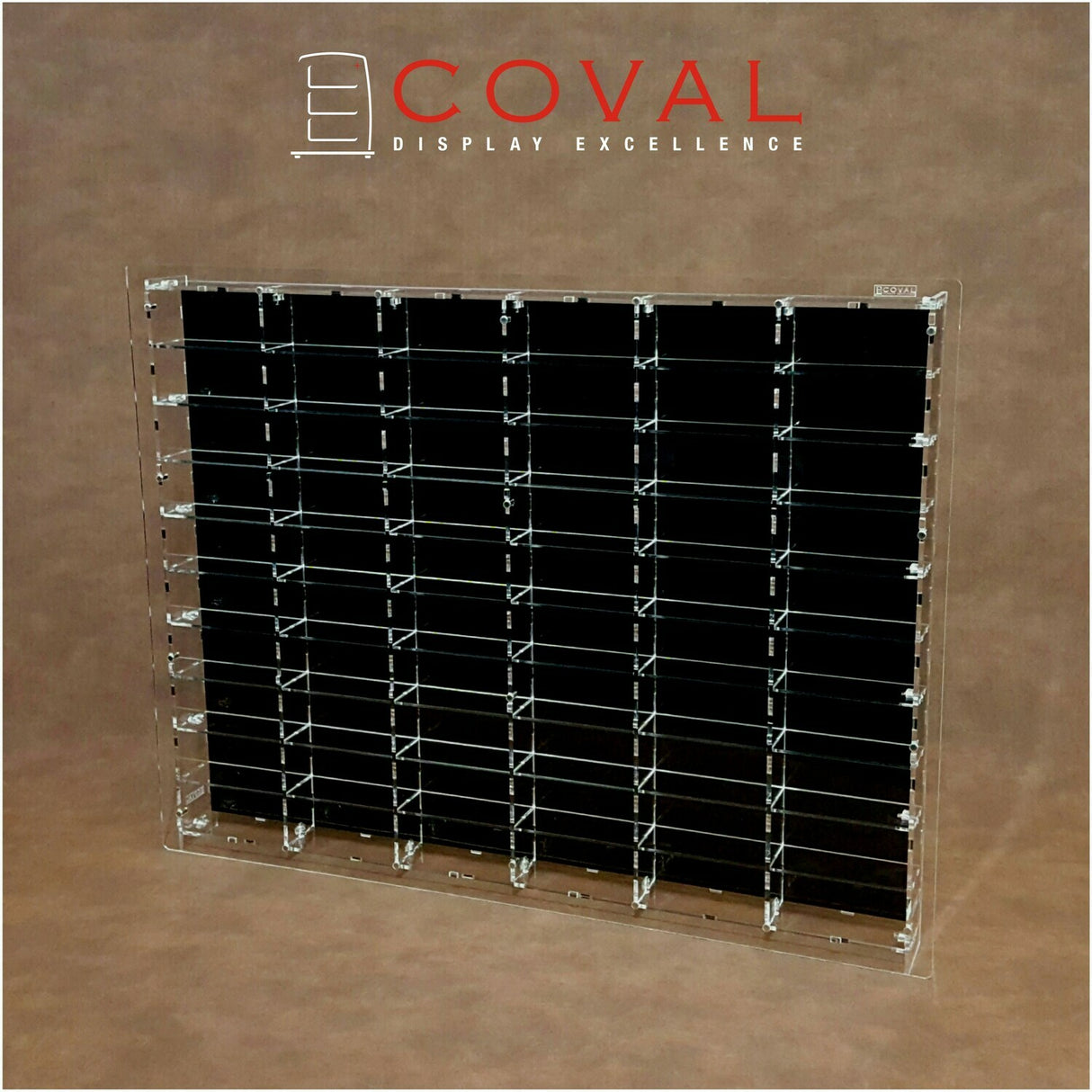 1:64 Vitrine 60x Cars Black Background