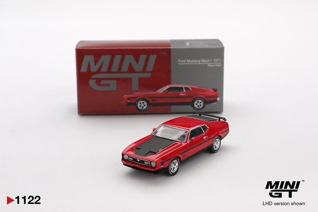 Ford Mustang Mach1 1971 Rouge Course MGT01122