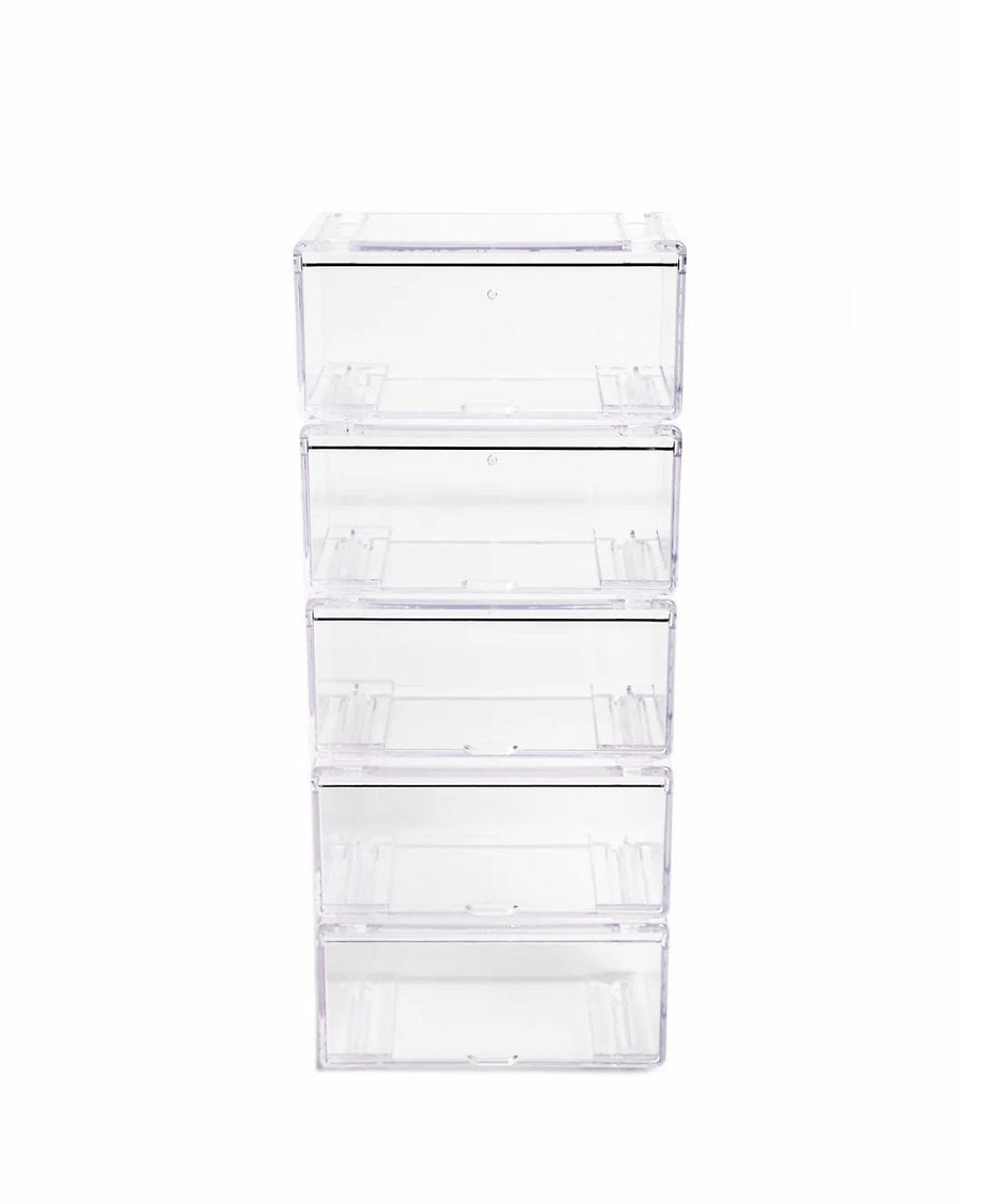 Diecast Storage Set of 5 Boxes 1:64 Clear