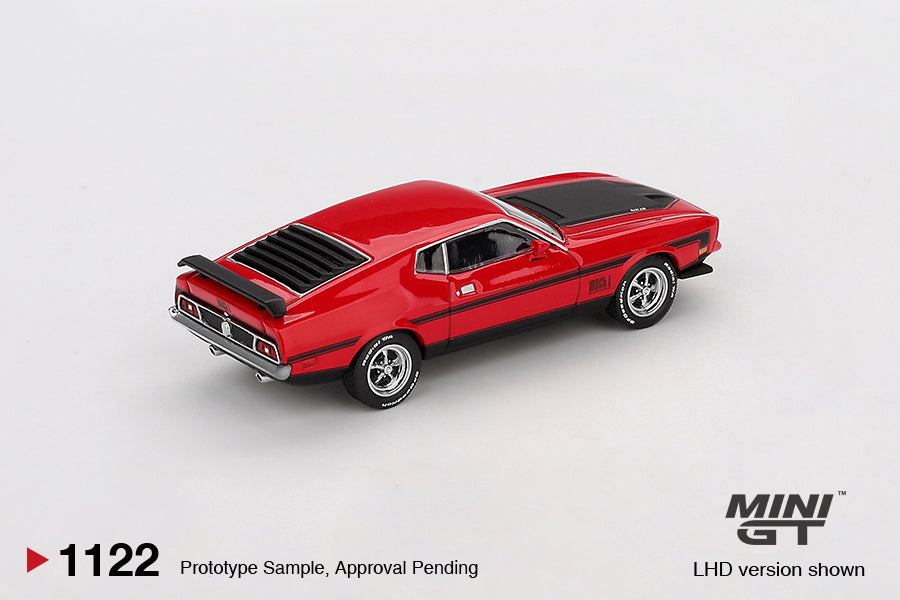 Ford Mustang Mach1 1971 Rouge Course MGT01122