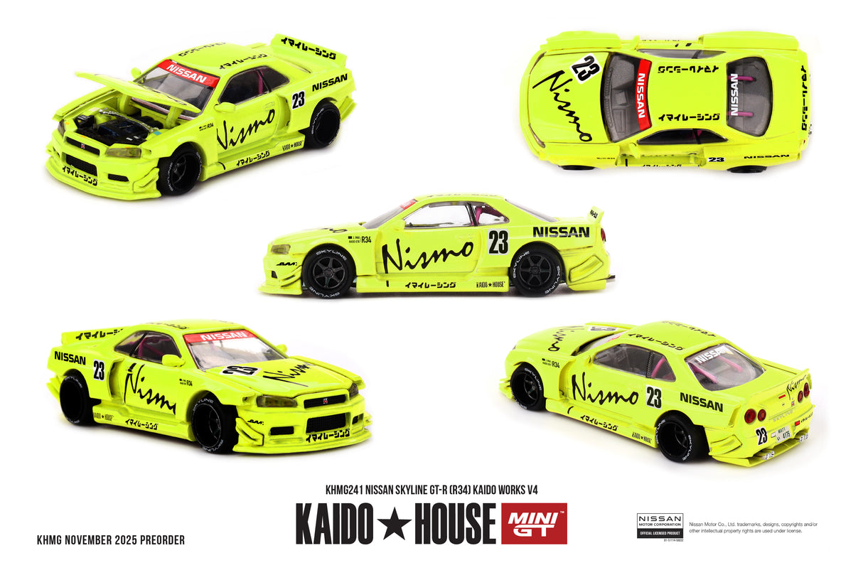(Preorder 2026) Nissan Skyline GT-R (R34) Kaido Works V4 KHMG241