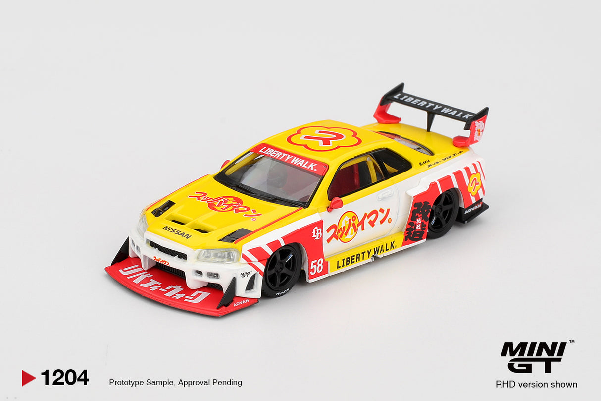 PREORDER 11.09.26 Nissan LB-ER34 Super Silhouette SKYLINE Suppaiman Okinawa MGT01204