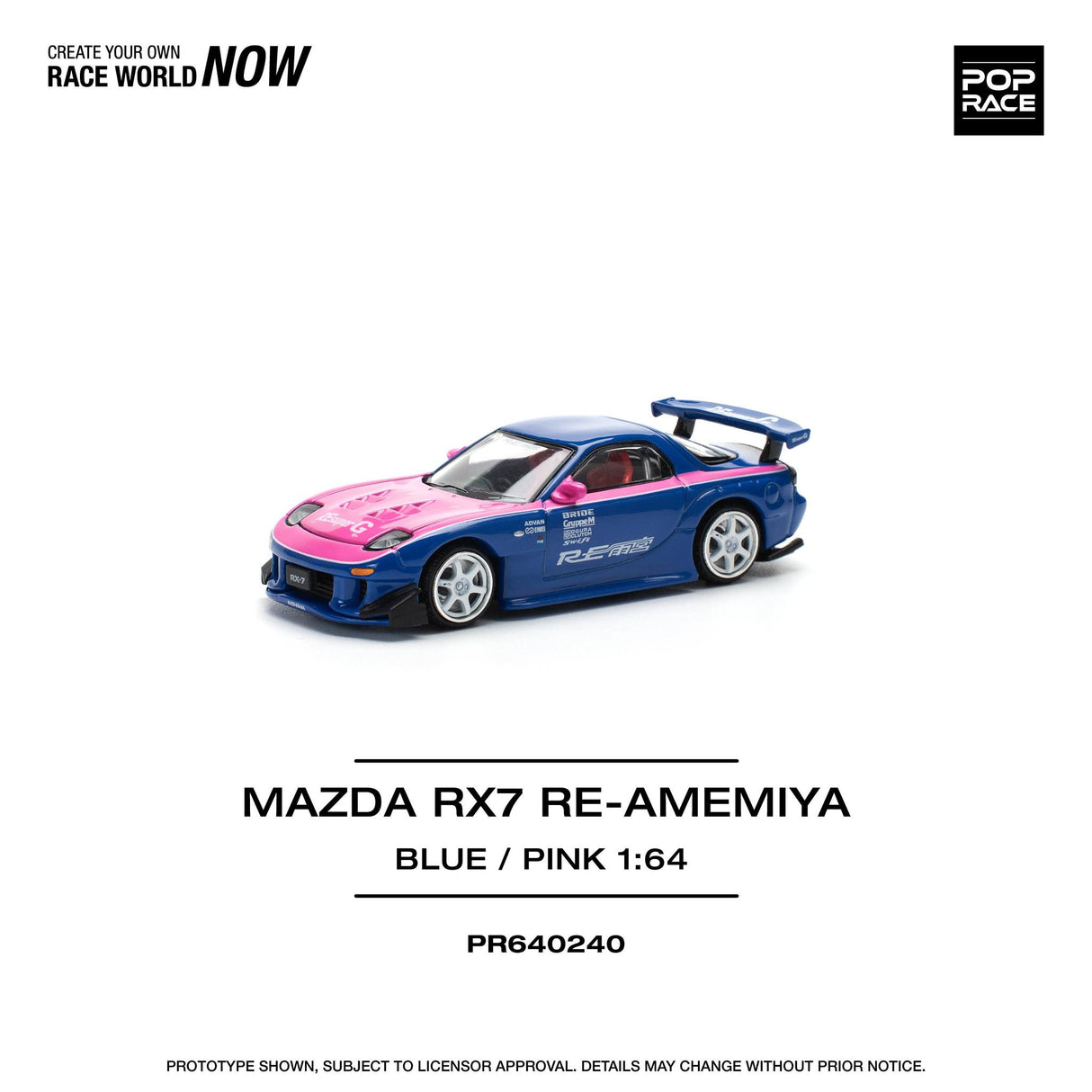 Mazda RX7 Re-Amemiya Pink Blue
