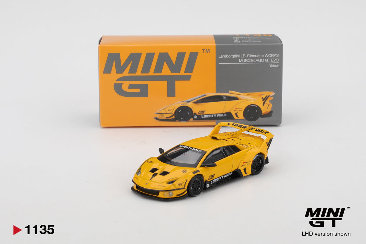 Lamborghini LB-Silhouette WORKS MURCIELAGO GT Evo Yellow MGT01135