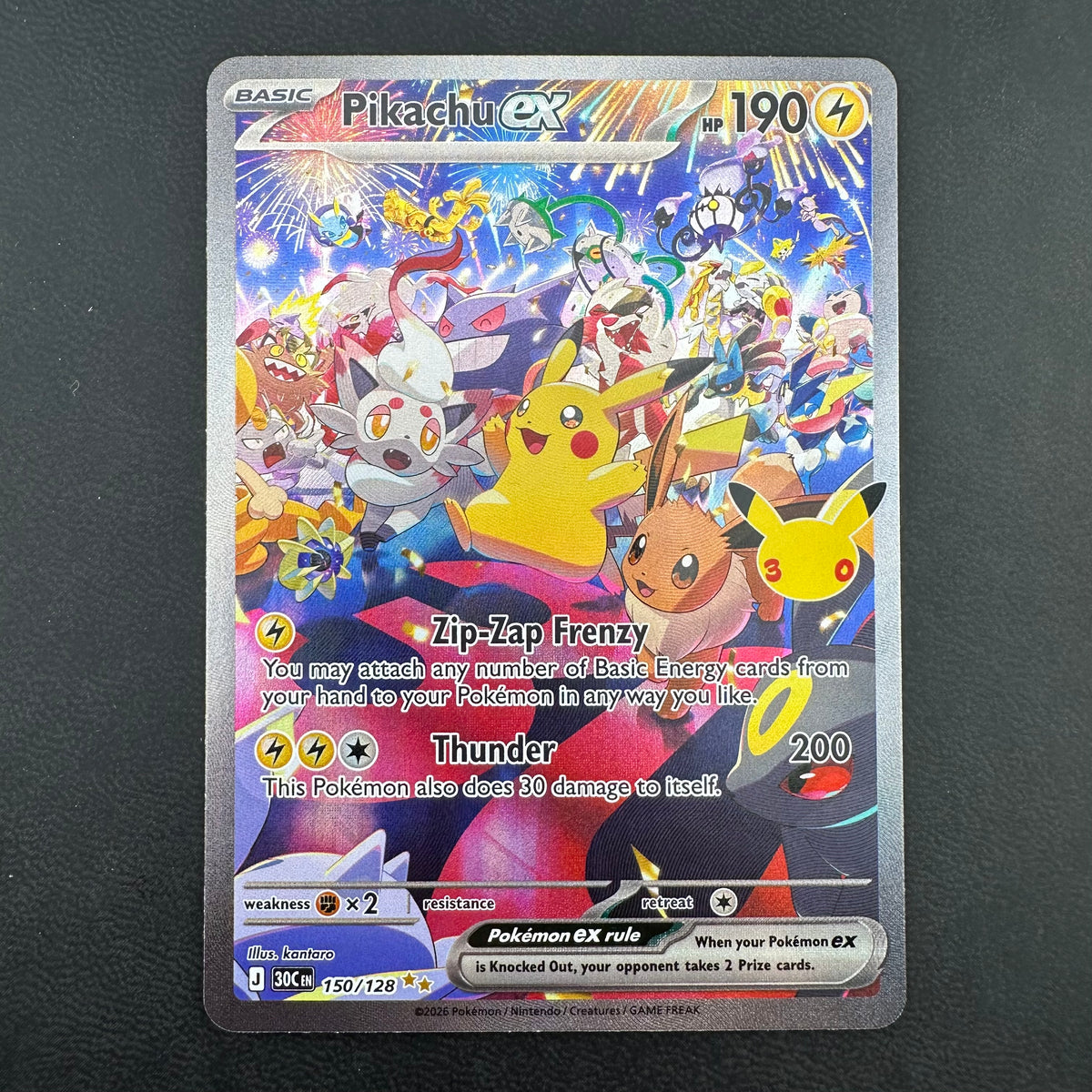 Pikachu ex 30C 150/128 NM