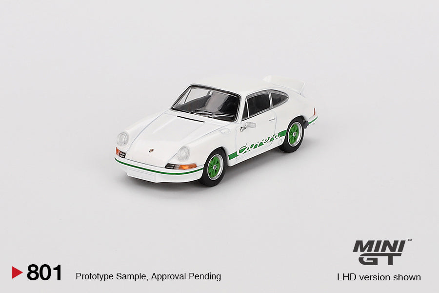 Porsche 911 Carrera RS 2.7 Grand Prix White with Green Livery MGT00801