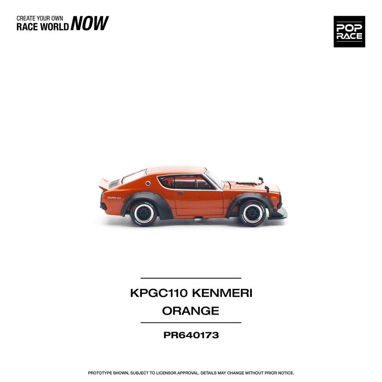 Nissan Skyline GT-R Drift Kenmeri Orange