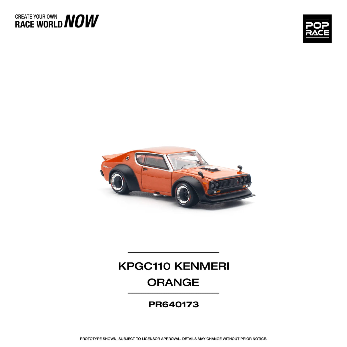 Nissan Skyline GT-R Drift Kenmeri Orange