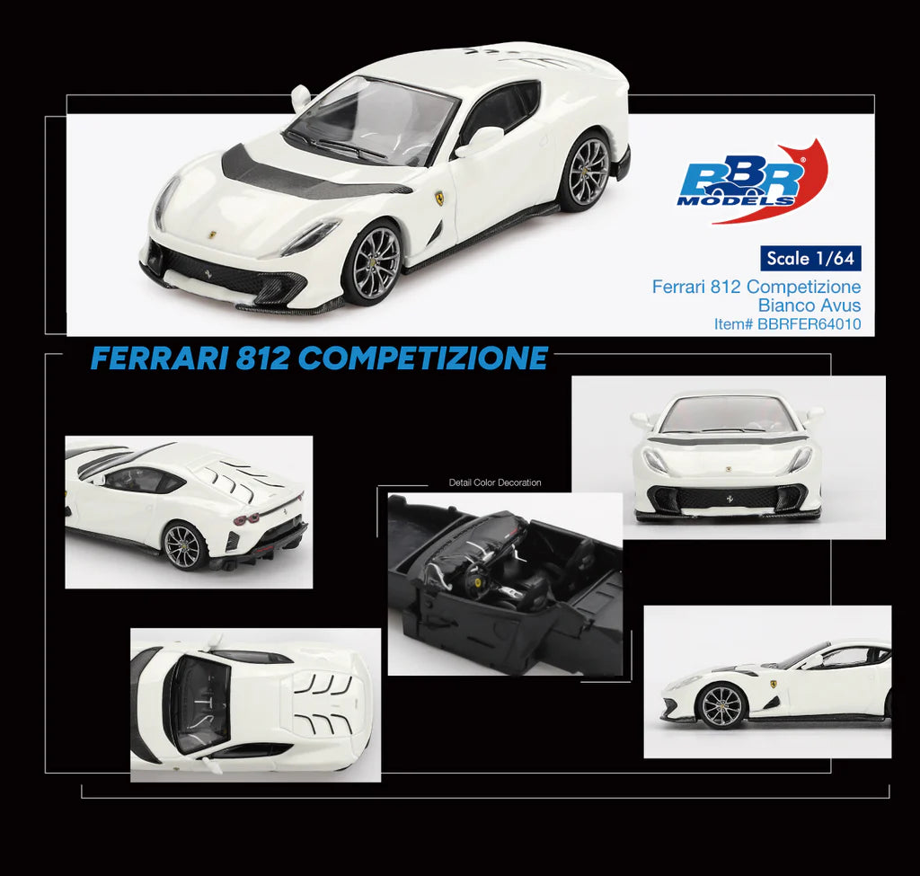 Ferrari 812 Competitizone Bianco Avus White