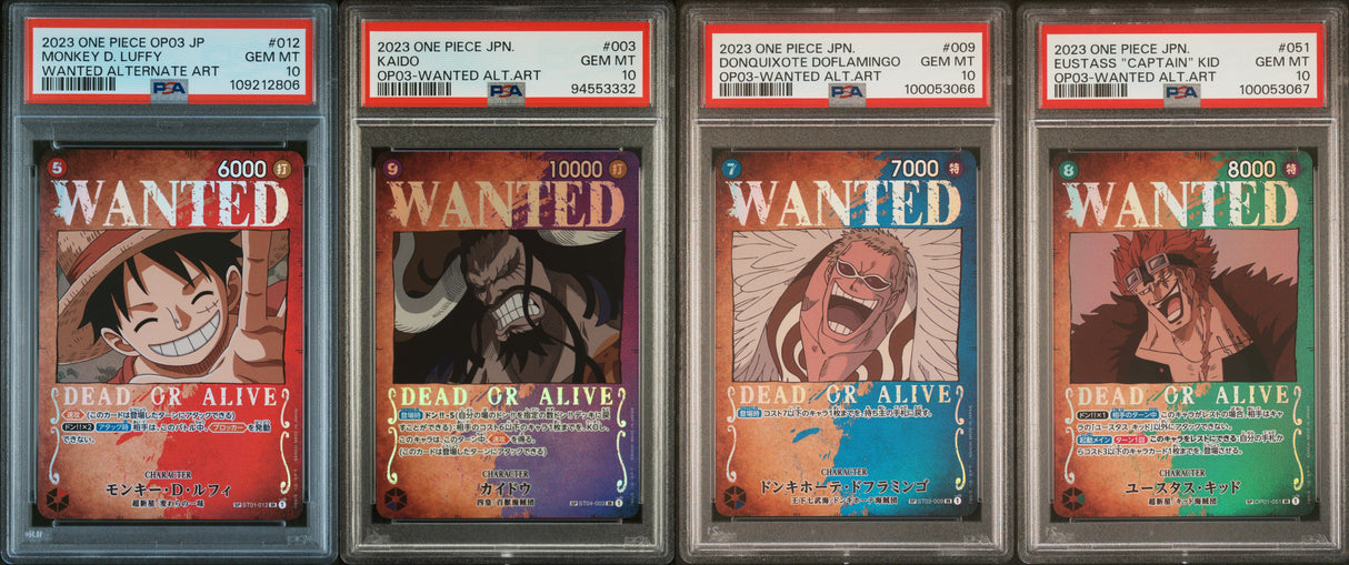 OP03 Wanted Alt. Art Set PSA10