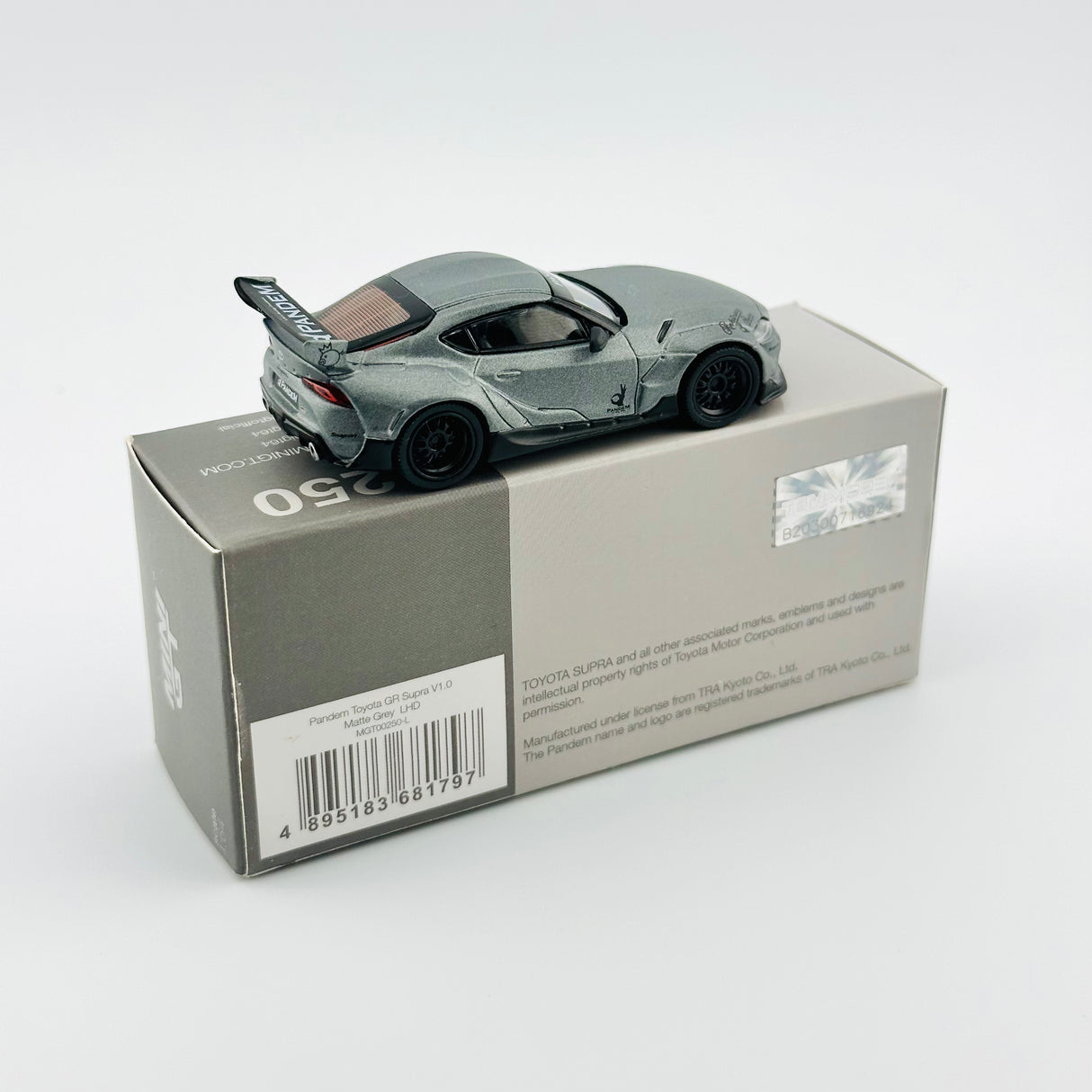 Pandem Toyota GR Supra V1.0 Matte Grey MGT00250 LOOSE