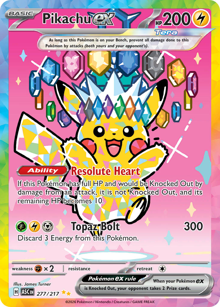 Pikachu ex 277 NM