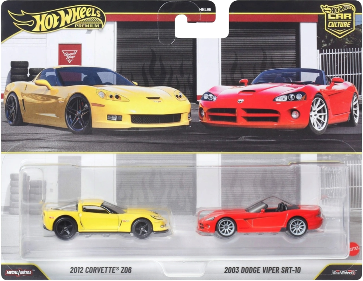 Confezione da 2: Dodge Viper SRT-10 e Corvette Z06