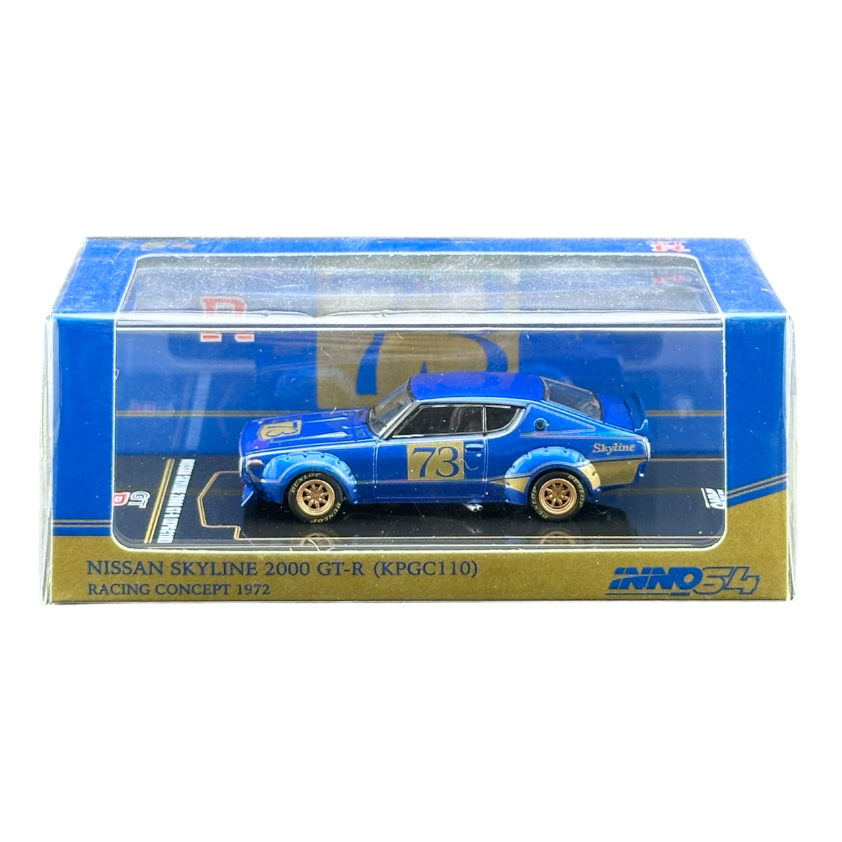 Nissan Skyline 2000 GT-R (KPGC110) Concept de course bleu