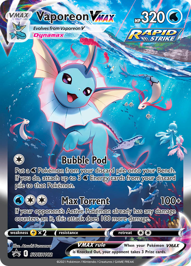 Vaporeon VMAX SWSH 182 NM