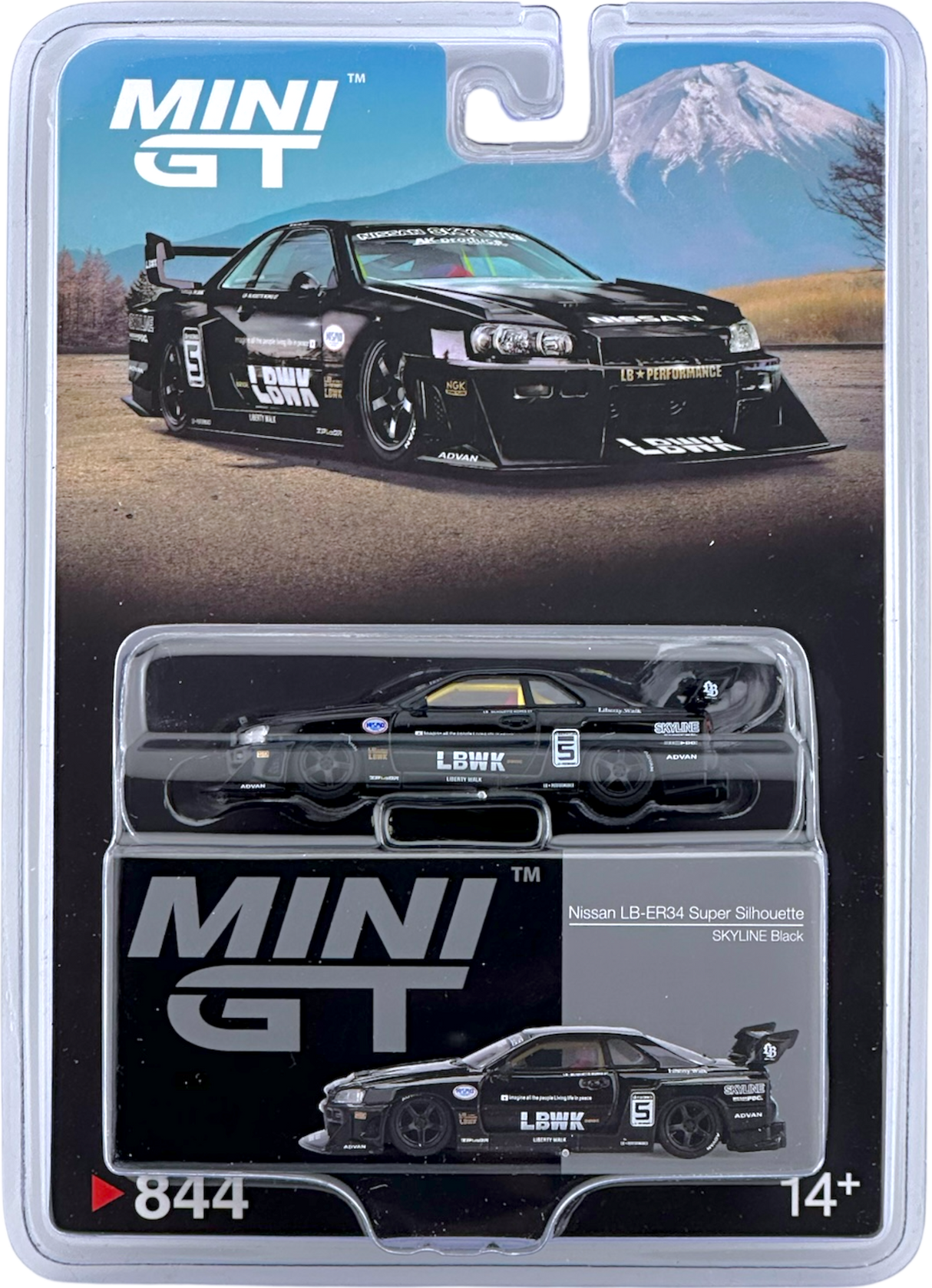 Nissan LB-ER34 Super Silhouette SKYLINE Black MGT00844