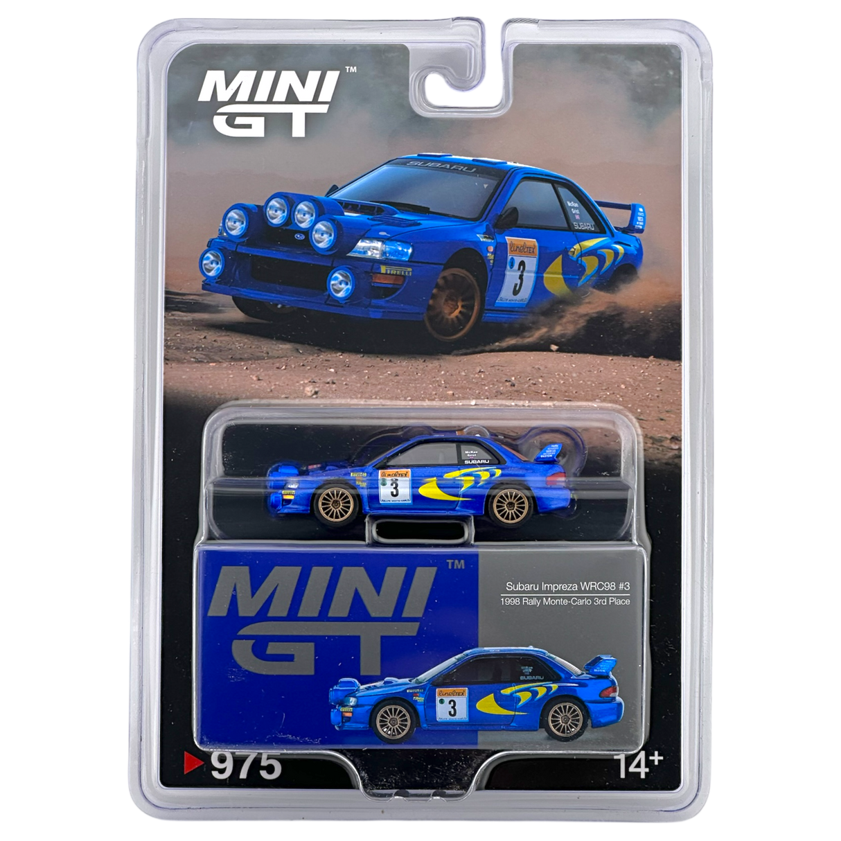 Subaru Impreza WRC98 1998 Rally Monte-Carlo 3rd Place #3 MGT00975