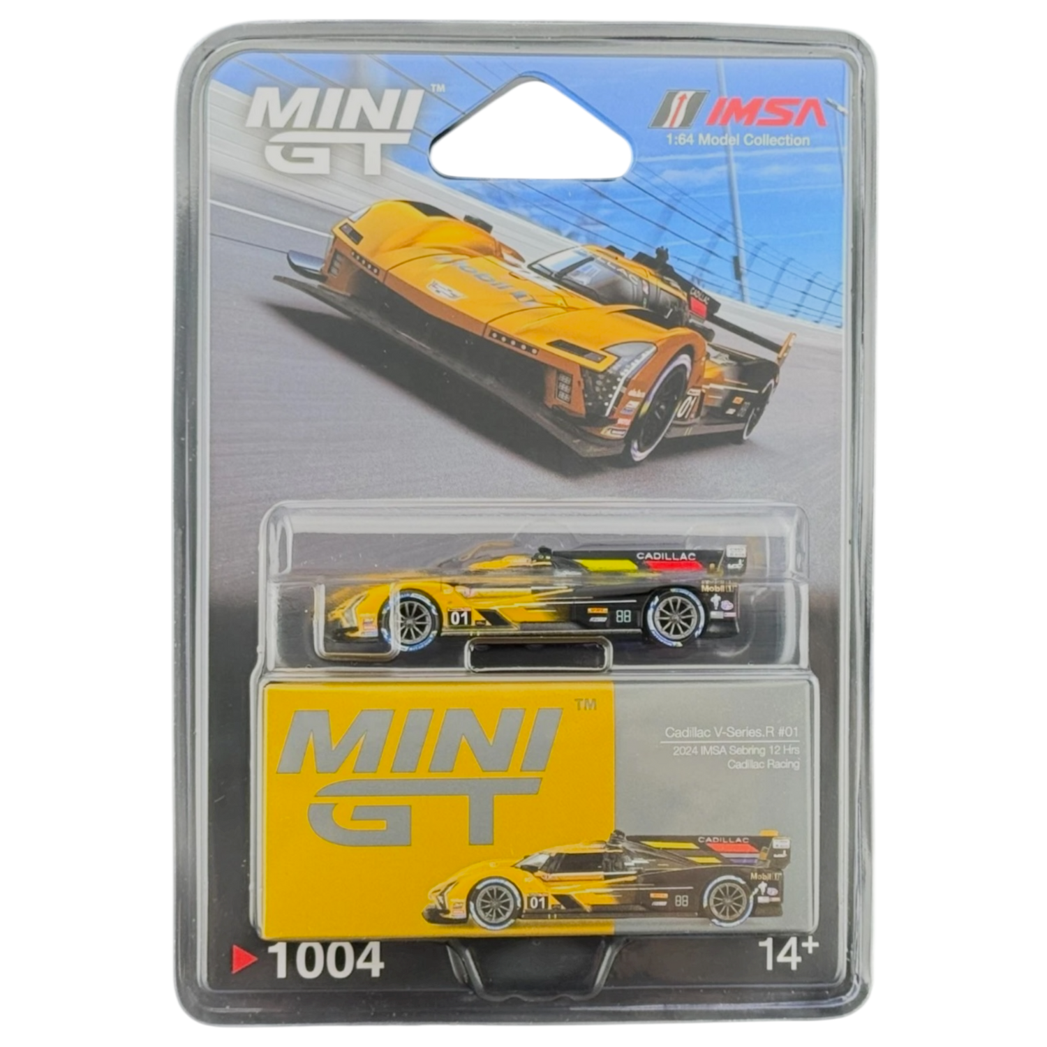 (Preorder) Cadillac V-Series.R #01 Cadillac Racing 2024 IMSA Sebring 12 Hrs MGT01004 (Blister)