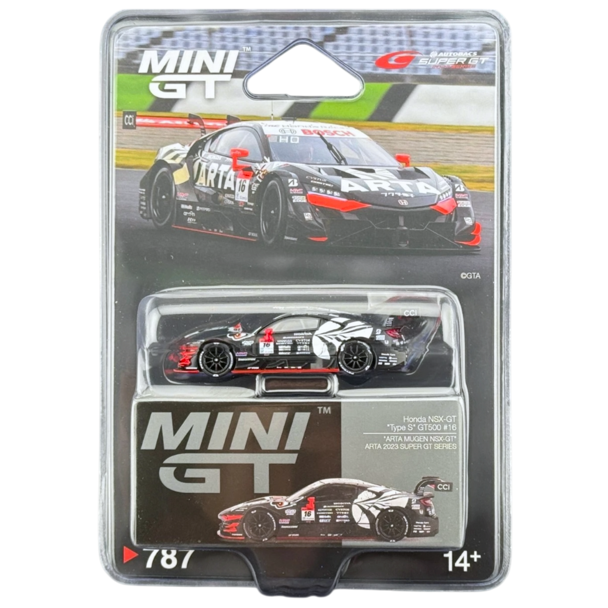 (Preorder) Honda NSX-GT "Type S" GT500 #16 "ARTA MUGEN NSX-GT " ARTA 2023 SUPER GT Series MGT00787