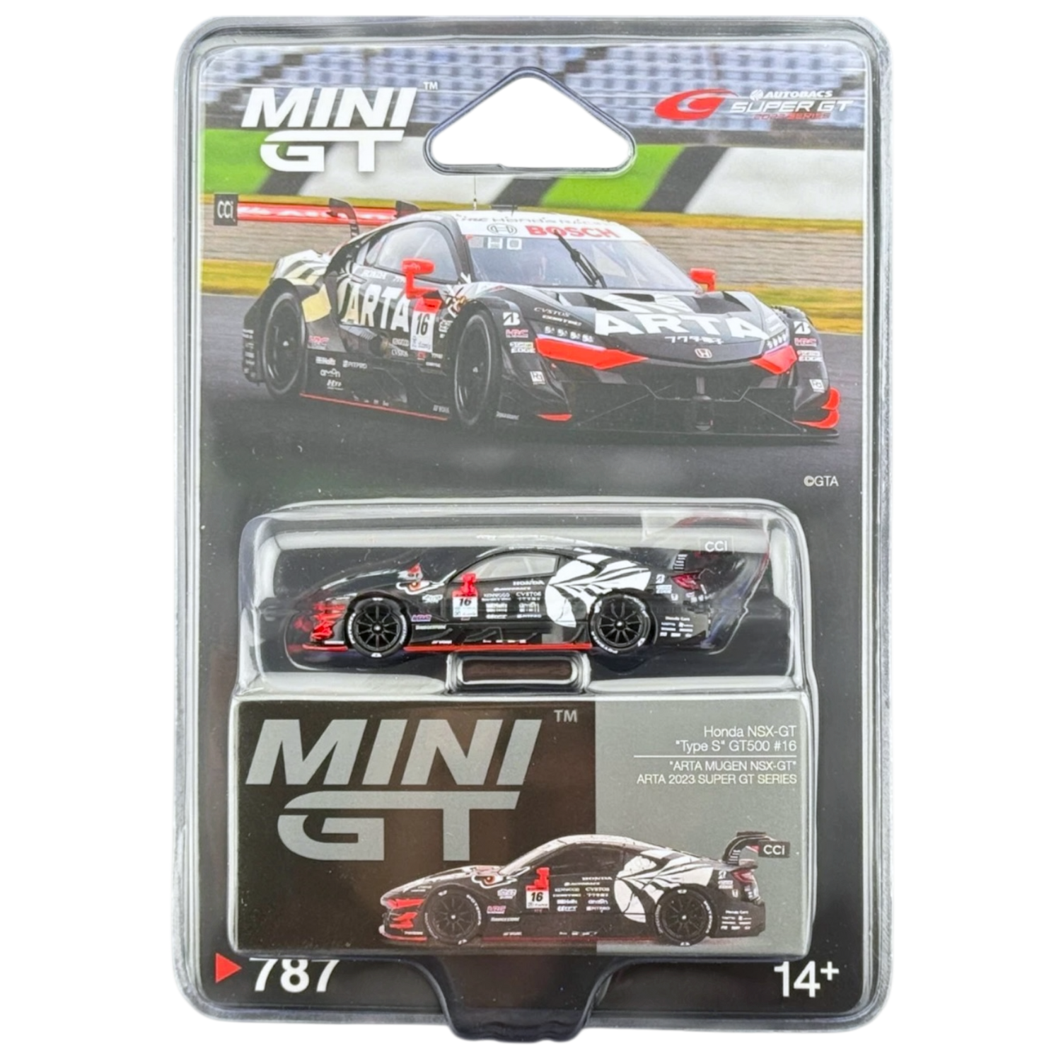 (Preorder) Honda NSX-GT "Type S" GT500 #16 "ARTA MUGEN NSX-GT " ARTA 2023 SUPER GT Series MGT00787