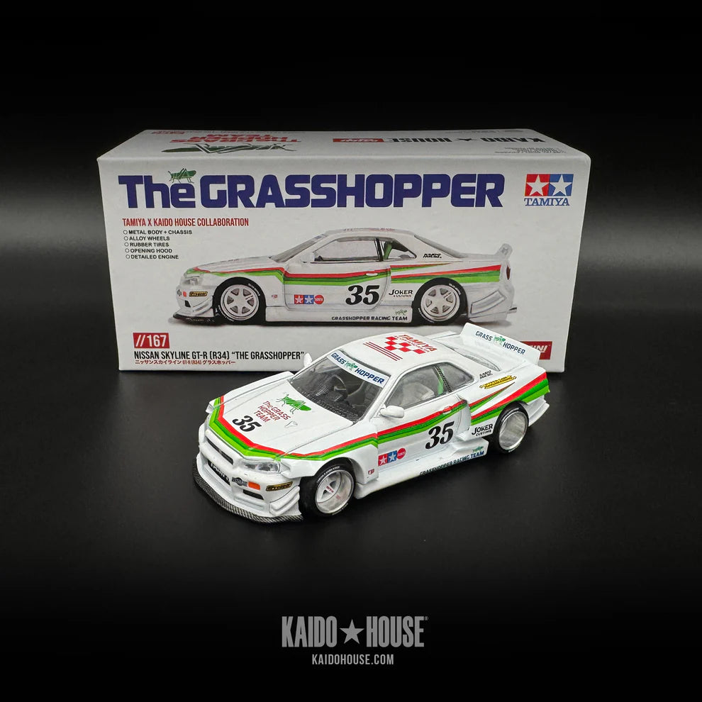 Nissan Skyline GT-R (R34) TAMIYA x KAIDO HOUSE "The GRASSHOPPER" V1 KHMG167