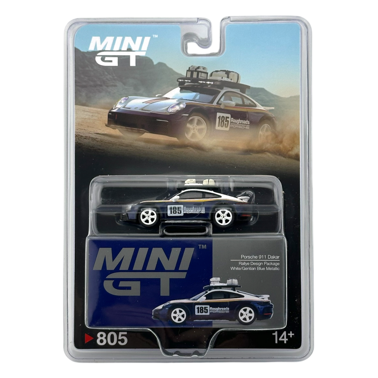 Porsche 911 Dakar Rallye Design Package White/Gentian Blue Metallic MGT00805