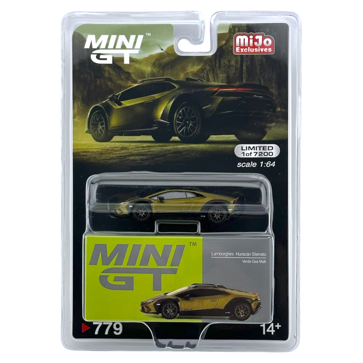 Mini GT Lamborghini Huracán Sterrato Verde Gea Matt - Modèle Réduit 1:64 édition Limitée 2025