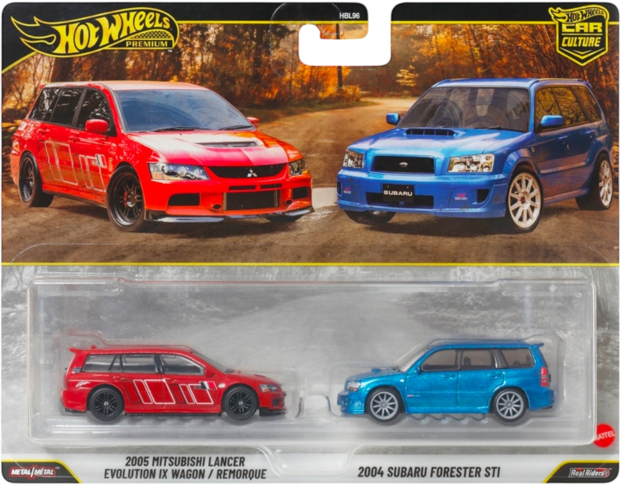 2 Pack: Mitsubishi Lancer Evolution IX Wagon & Subaru Forester STI