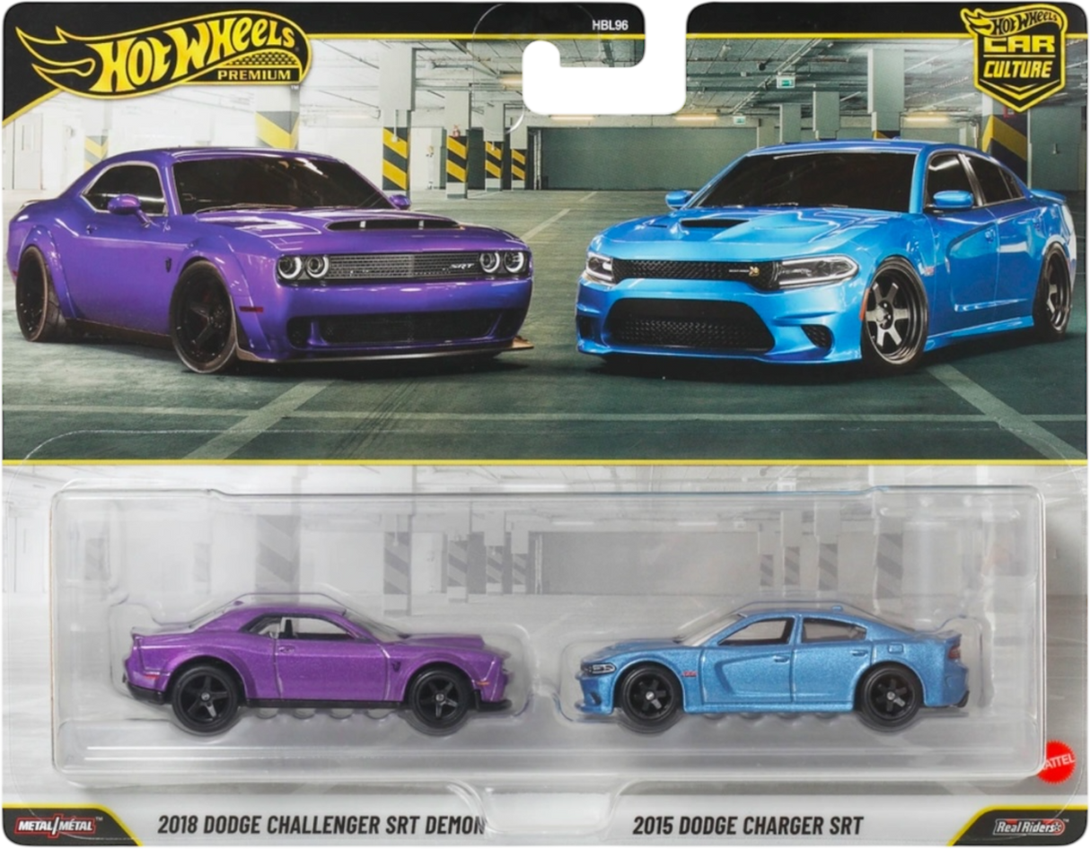 2 Pack: Dodge Challenger SRT Demon 2018 & Charger SRT 2015