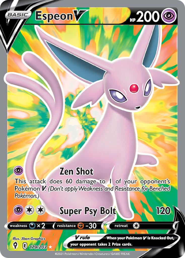 Espeon V 179/203 NM