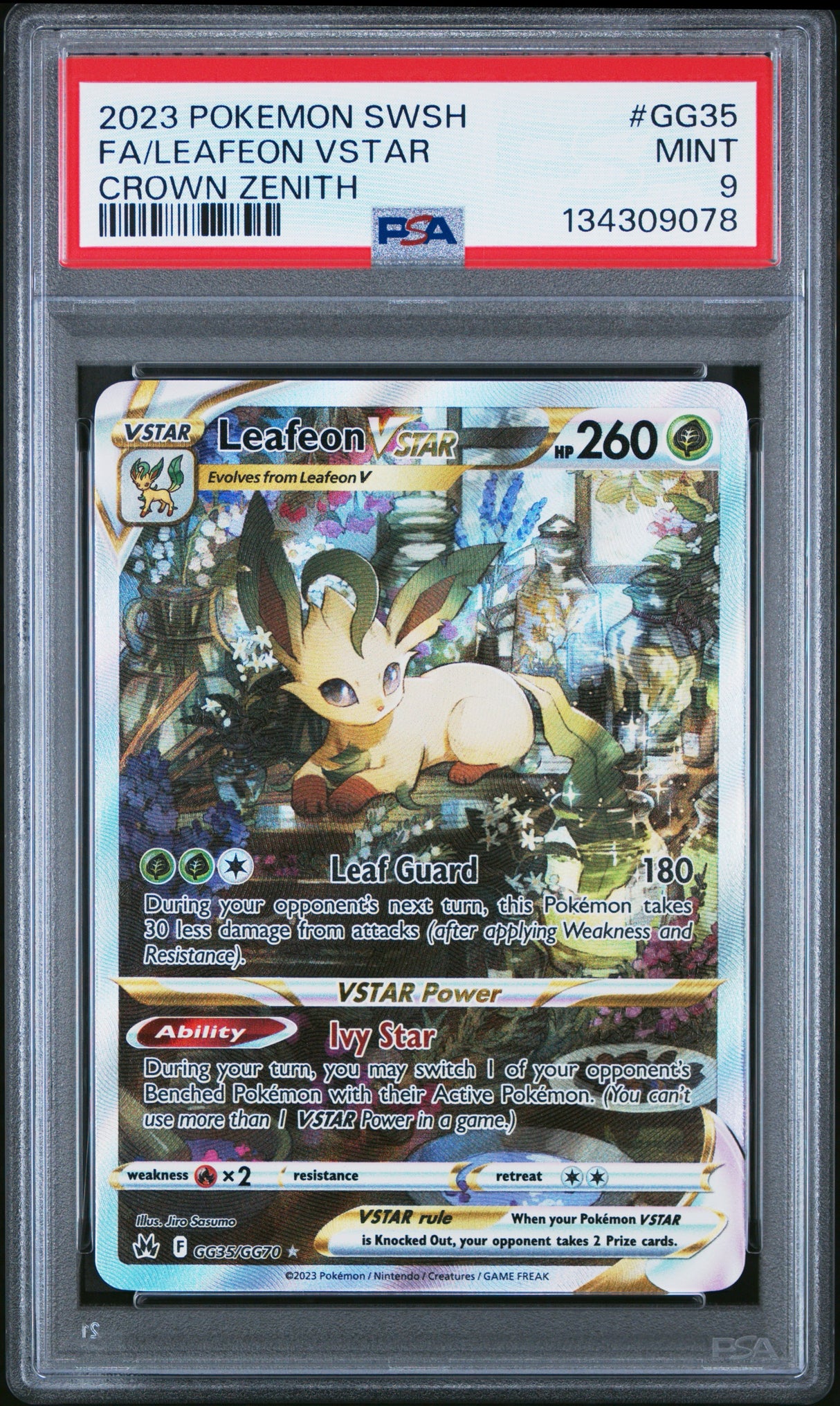 PSA 9 | Leafeon VSTAR GG35/GG70