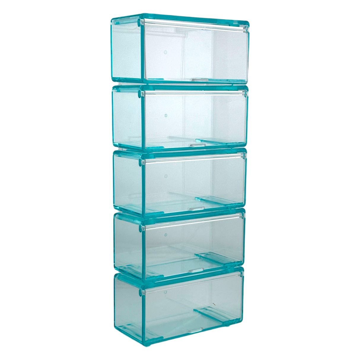 Diecast Storage Set of 5 Boxes 1:64 Turquoise