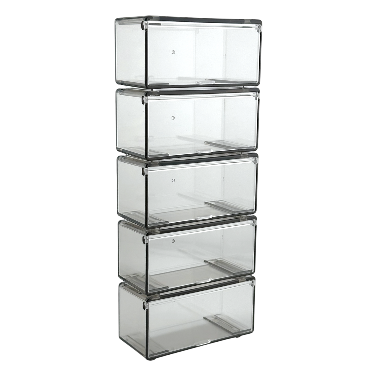 Set de 5 boîtes de rangement pour petites voitures 1:64 Smoke