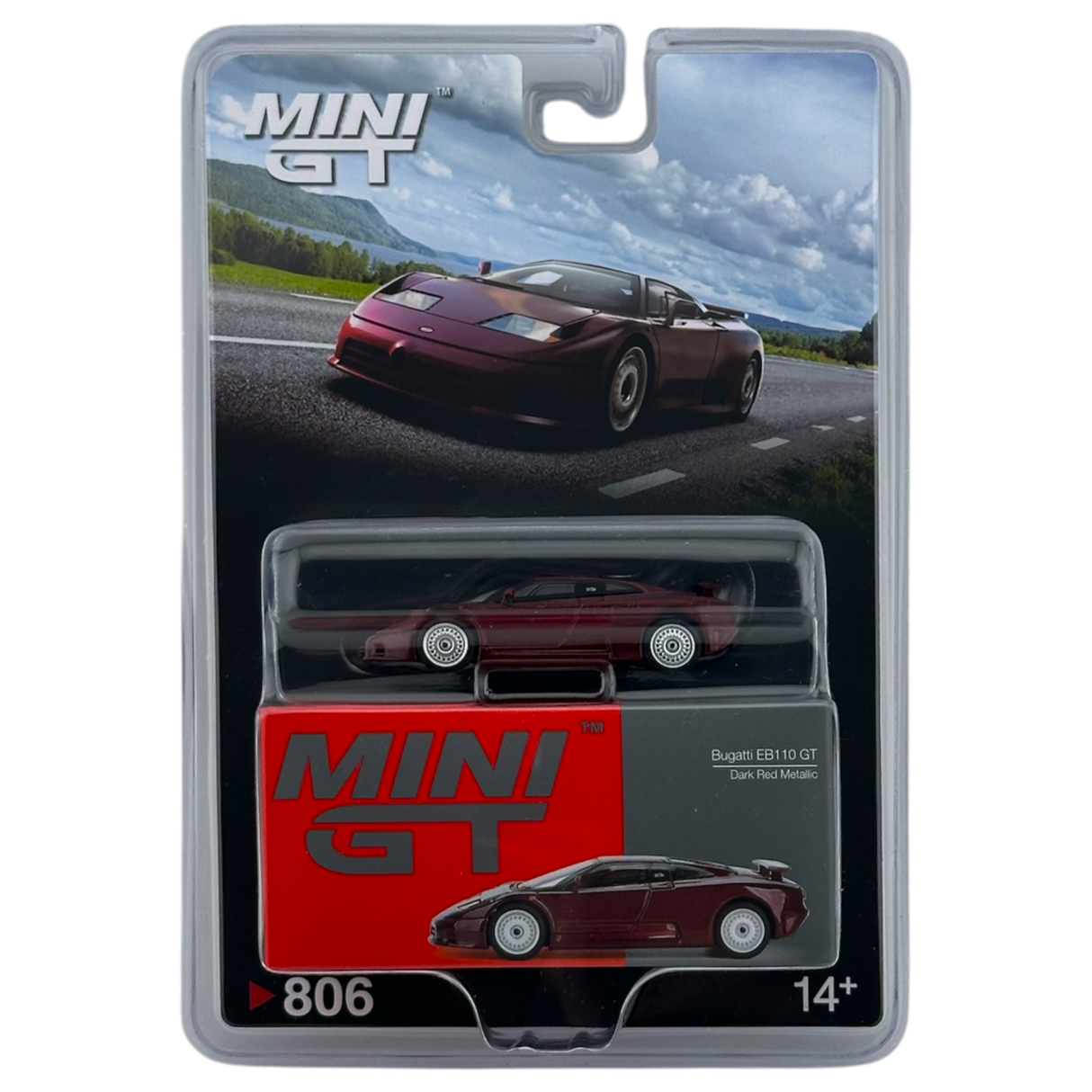 Bugatti EB110 GT Dark Red Metallic MGT00806