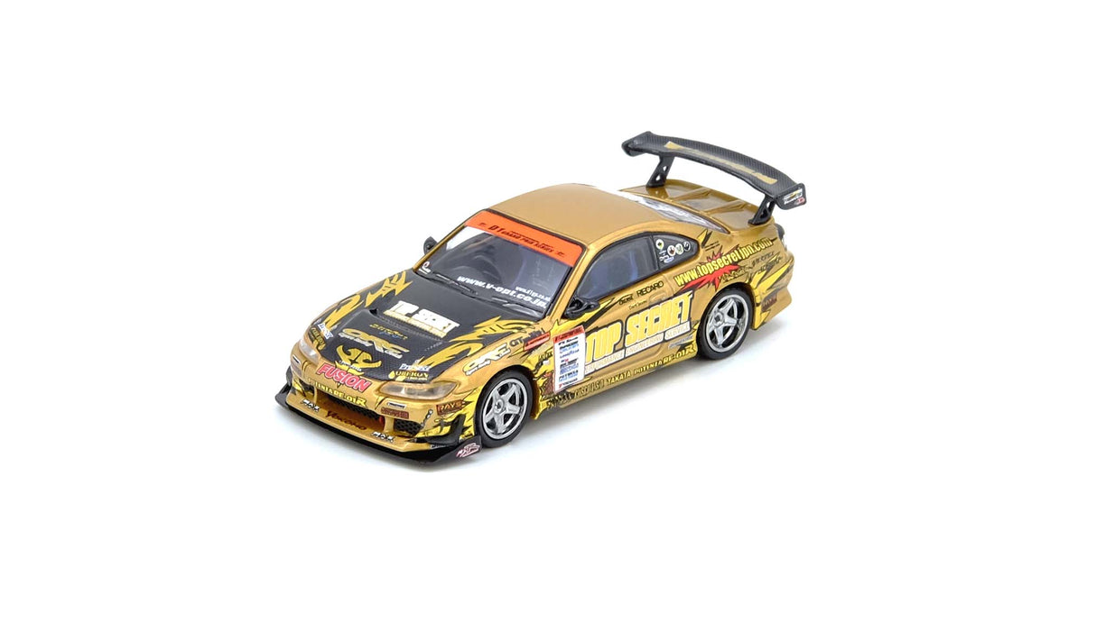 (Preorder Q2 2026) Nissan TOP SECRET Silvia (S15) Gold D1 Grand Prix Series Champion 2004