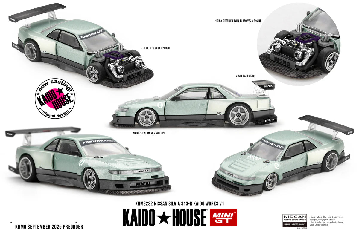 (Preorder 2026) Nissan Silvia S13-R Kaido Works V1 KHMG232