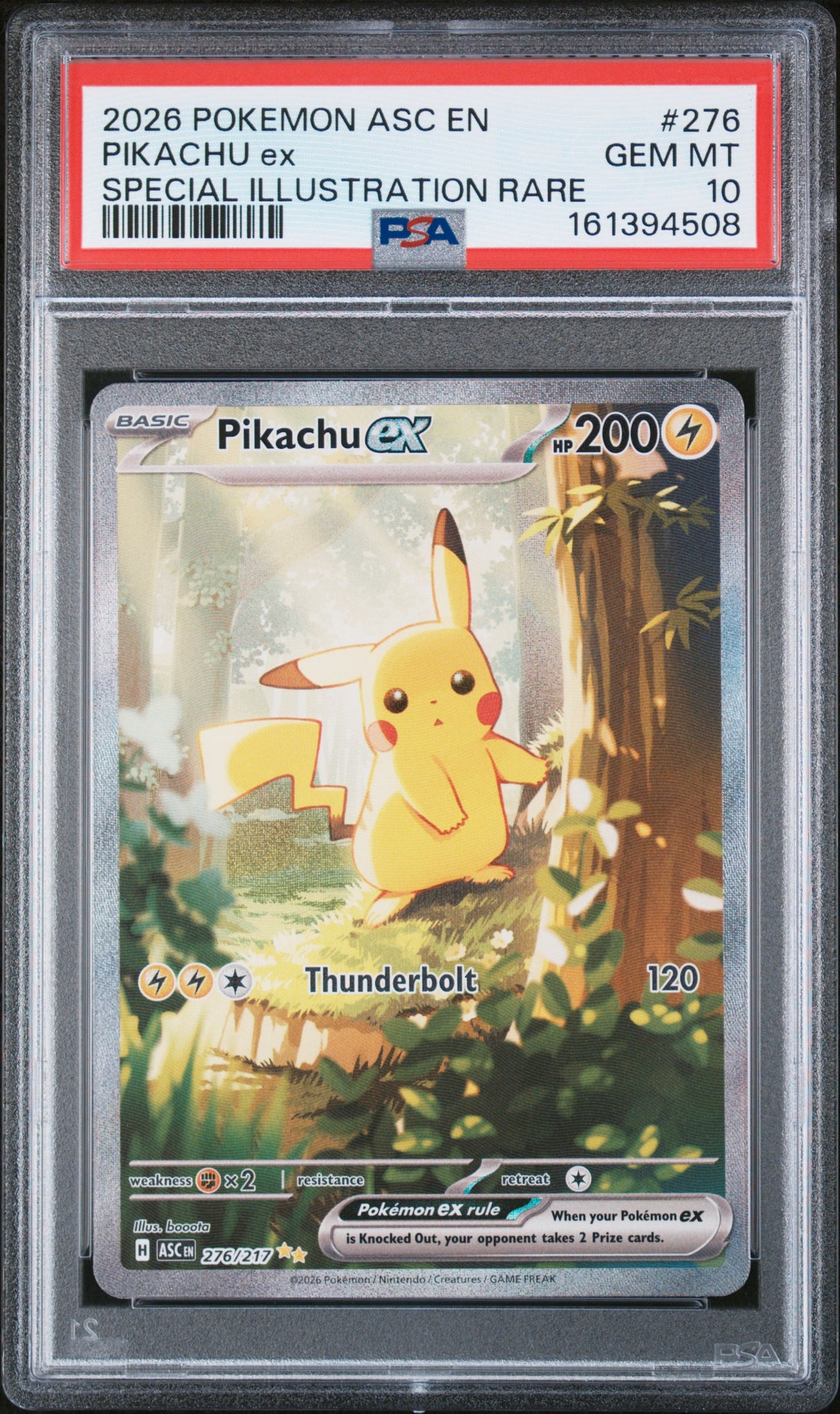 PSA 10 | Pikachu ex 276/217
