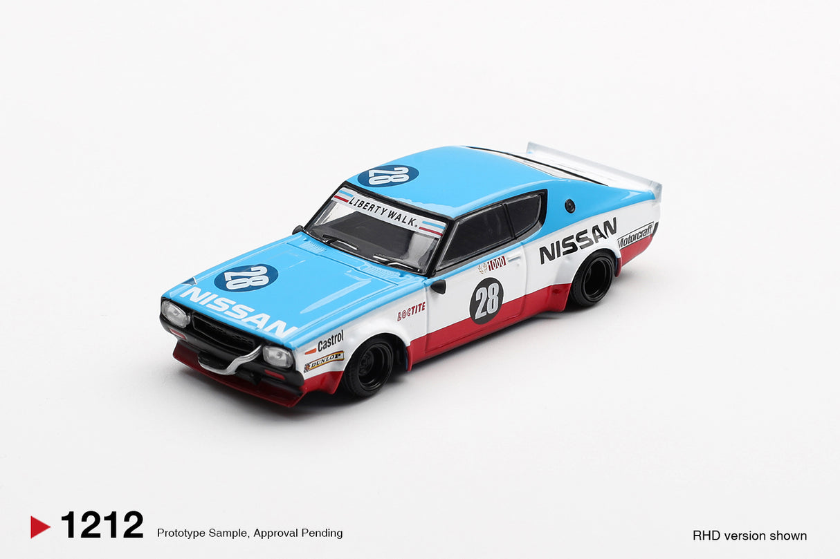 Preorder 17.08.26 NISSAN GT-R (KPGC110) SKYLINE KENMERI LIBERTY WALK NISSAN RACING 75 CONCEPT 2024 MGT01212