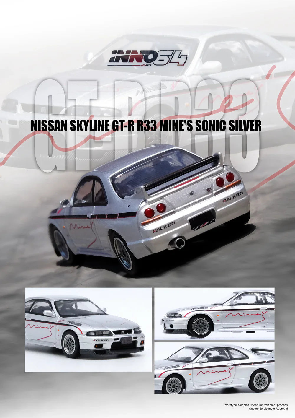 Nissan Skyline GT-R R33 Mine's Sonic Silver