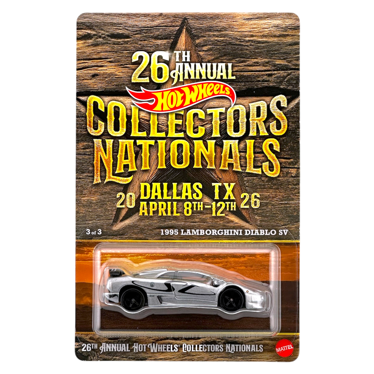 Lamborghini Diablo SV Hot Wheels 2026 Dallas TX USA
